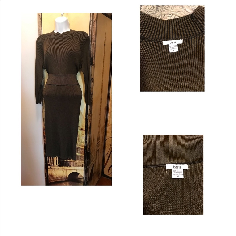 Two piece sweater and skirt set